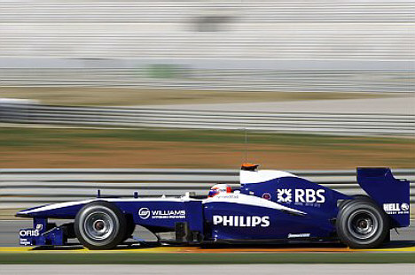 Williams FW32 med Rubens Barrichello bag rattet.